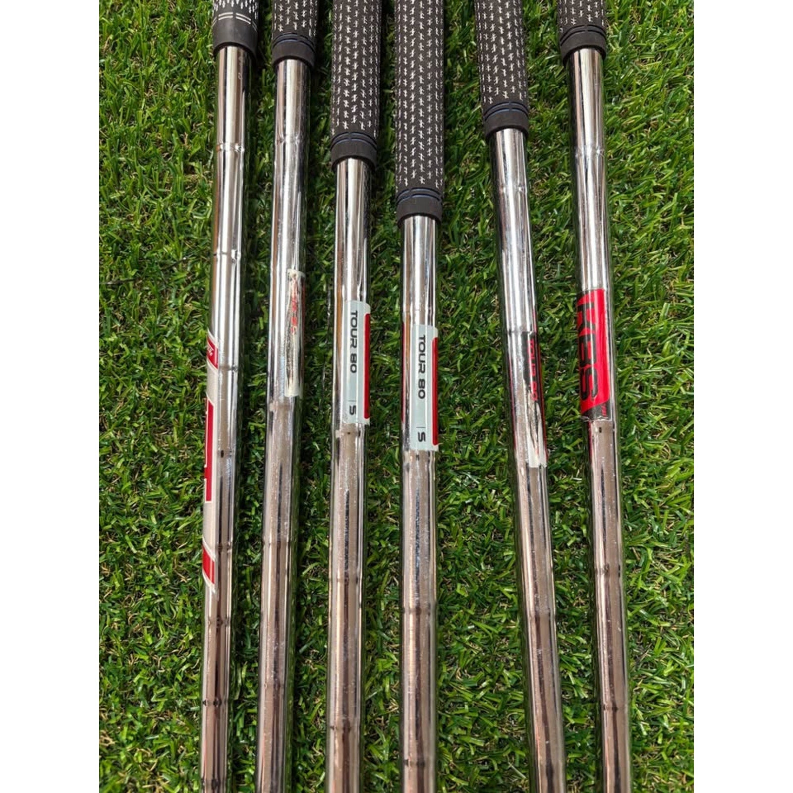 Golf Iron Set -  Cobra LTDx One Length 5-PW Stiff KBS Shafts