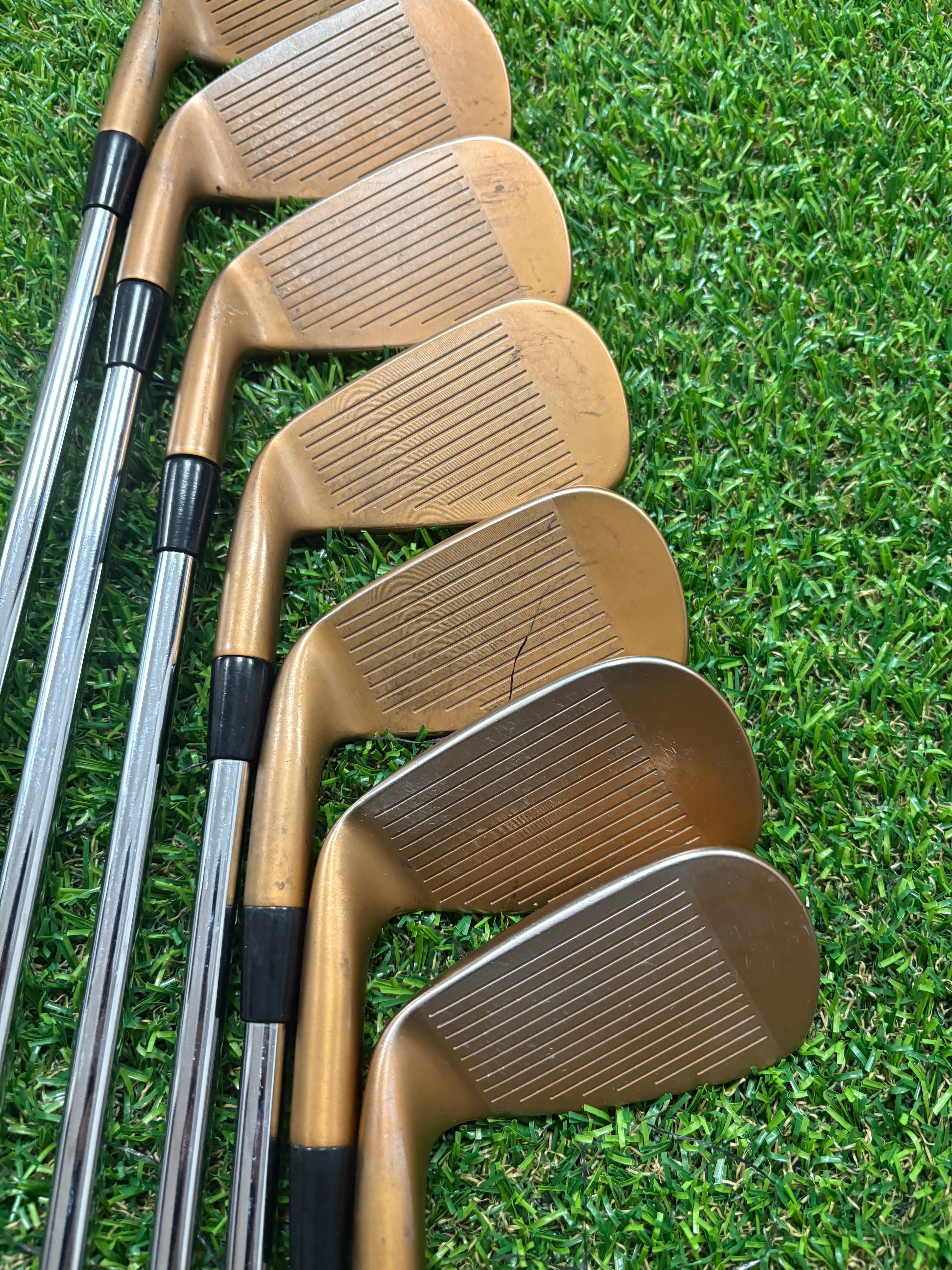 Golf Iron Set - Cobra King Forged Tec Copper 4-PW Regular Flex KBS S-Taper Lite
