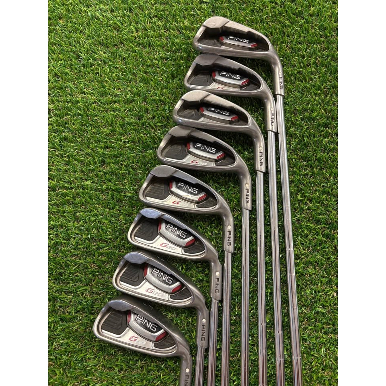 Ping G20 3-PW White Dot Regular Flex CFS Steel (FULL SET)