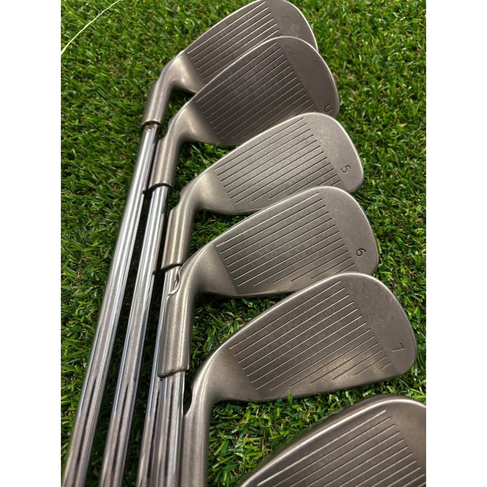 Ping G15 5-W, UW, SW Regular Flex AWT Steel Blue Dot