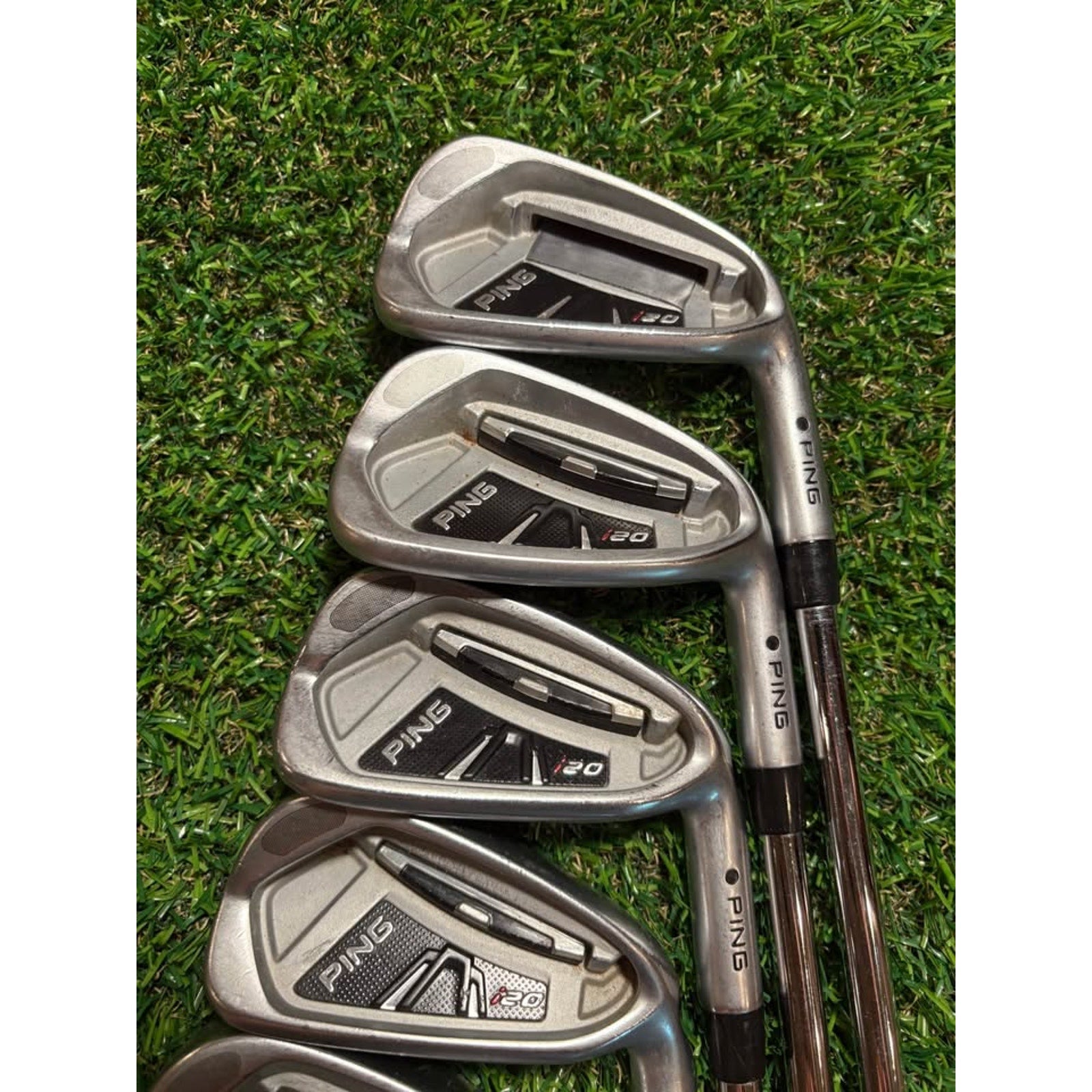 Golf Iron Set - Ping i20 4-PW Stiff Flex Black Dot CFS Steel