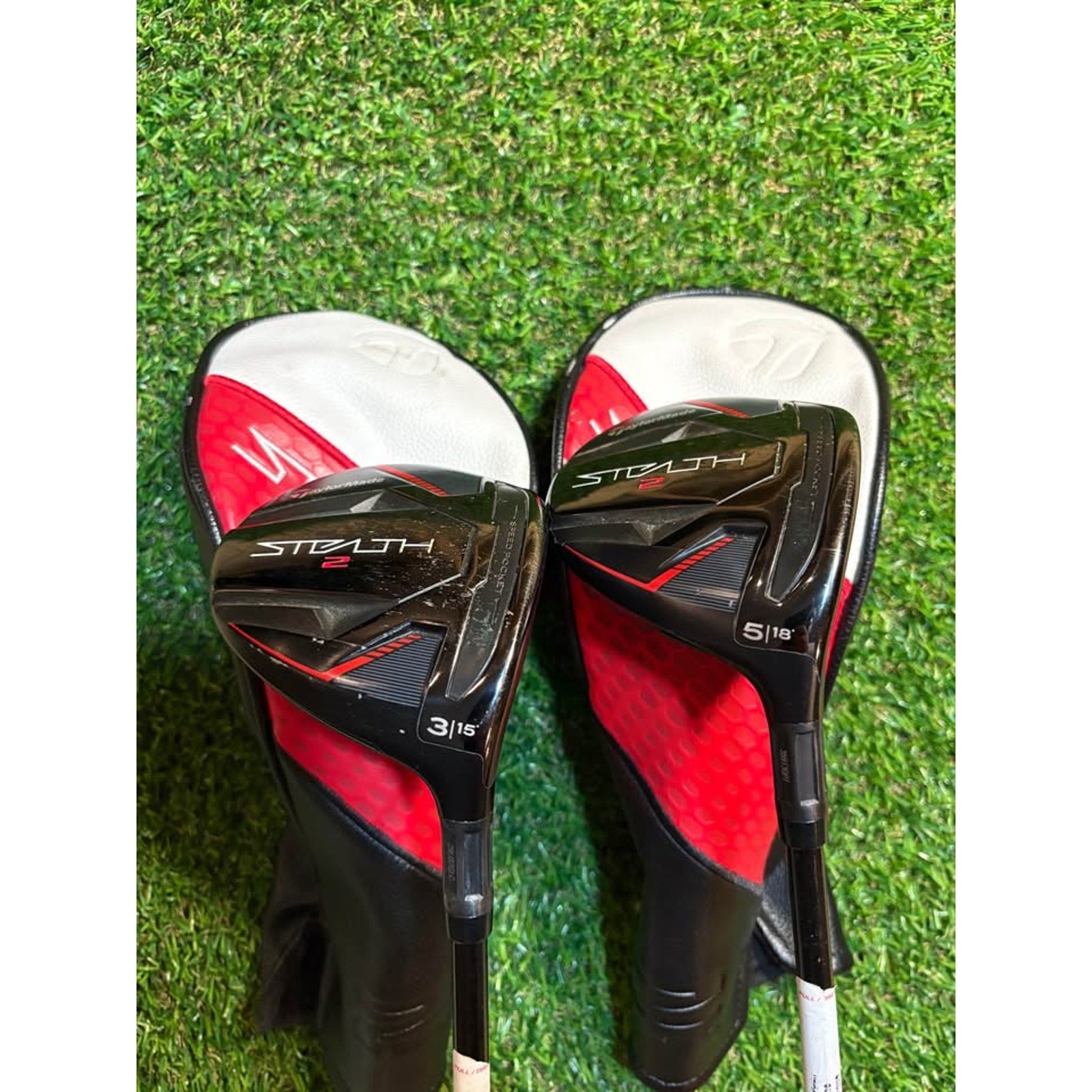 Golf Wood - TaylorMade Stealth 2 3W (15°) & 5W (18°) Senior Flex Ventus TR w HC