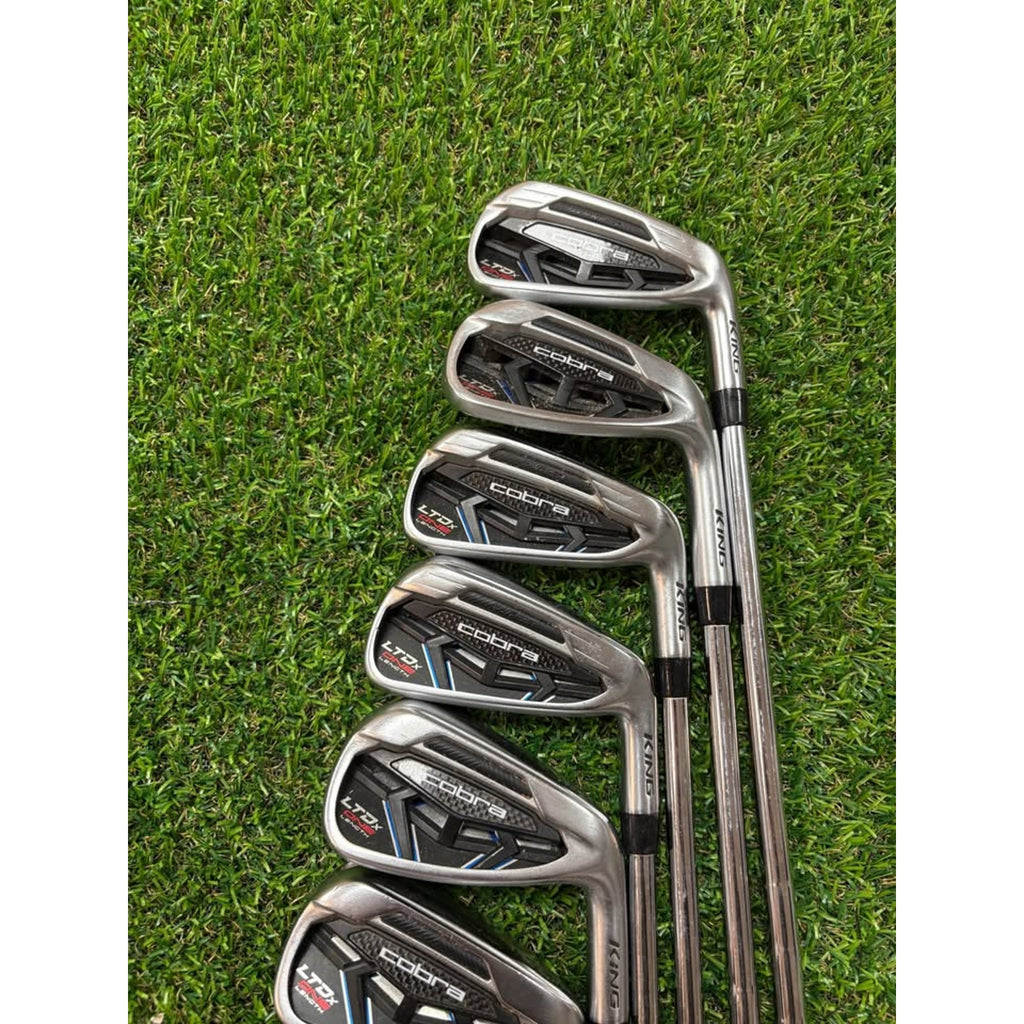 Golf Iron Set -  Cobra LTDx One Length 5-PW Stiff KBS Shafts