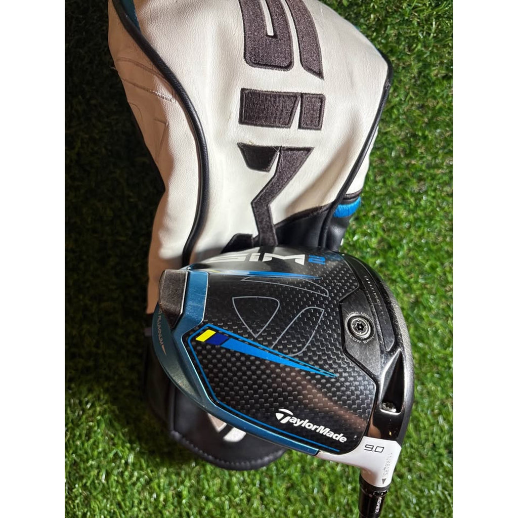 Golf Driver - TaylorMade SIM2 Max Driver 9.0° Stiff Flex HZRDUS 6.0