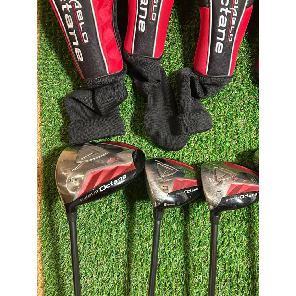 Driver/Wood Set - Left-Handed Callaway Diablo Octane Driver, 3 Wood, 5 Wood, 7 Wood Regular Flex