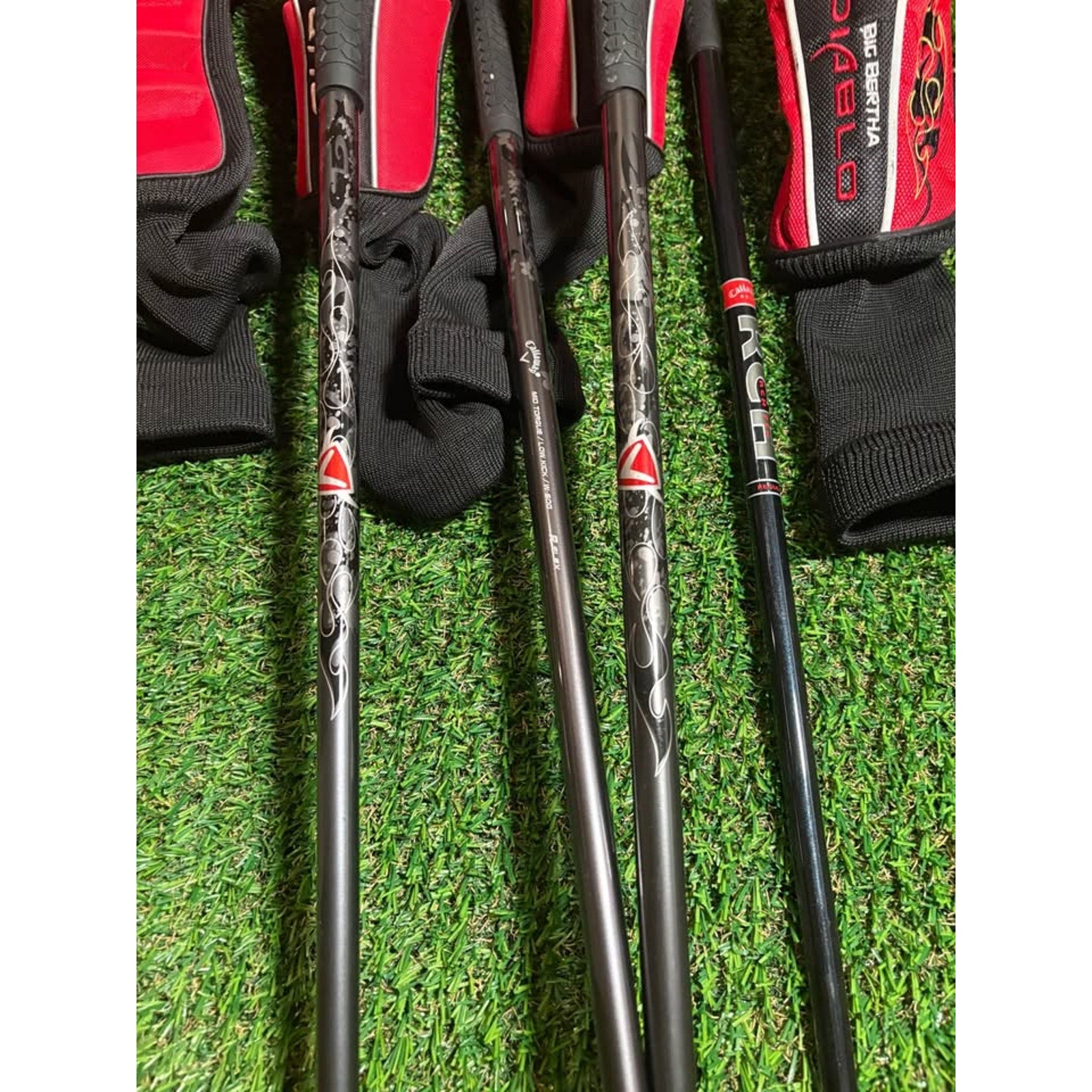 Driver/Wood Set - Left-Handed Callaway Diablo Octane Driver, 3 Wood, 5 Wood, 7 Wood Regular Flex