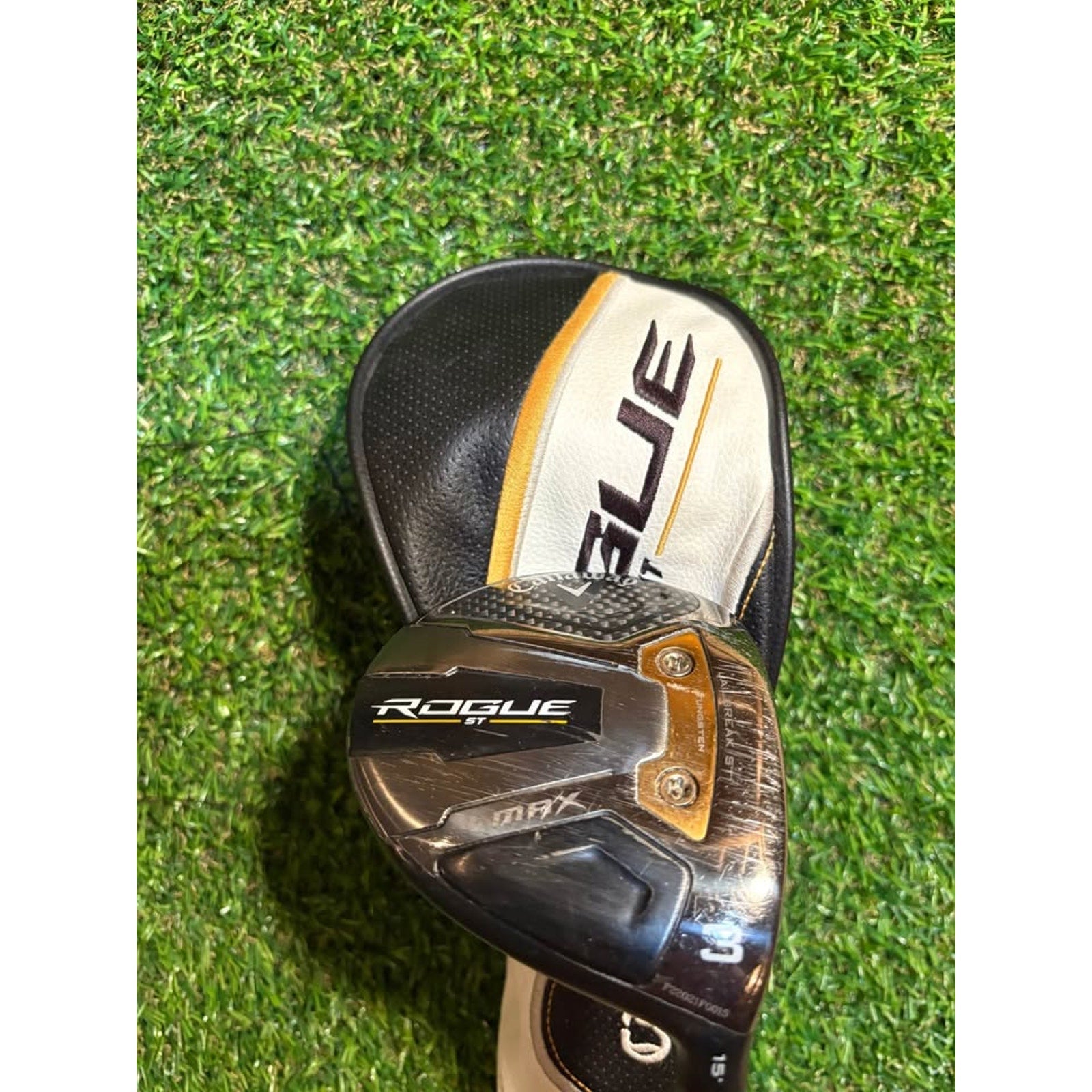 Golf Wood - Callaway Rogue 3-Wood 15° Stiff Flex Tensei 65g w HC