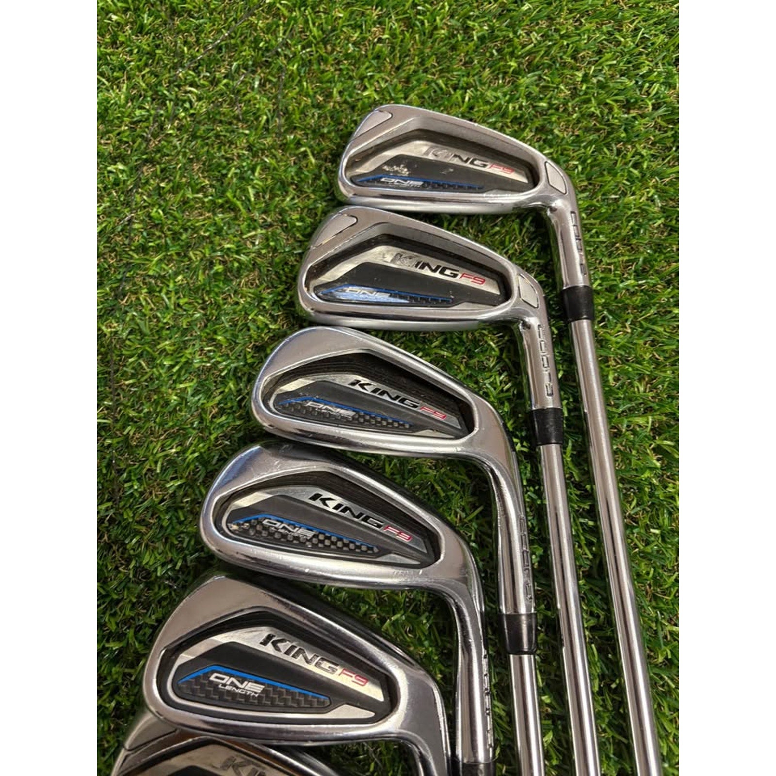 King Cobra F9 One Length 5-PW, GW Stiff Flex KBS Tour