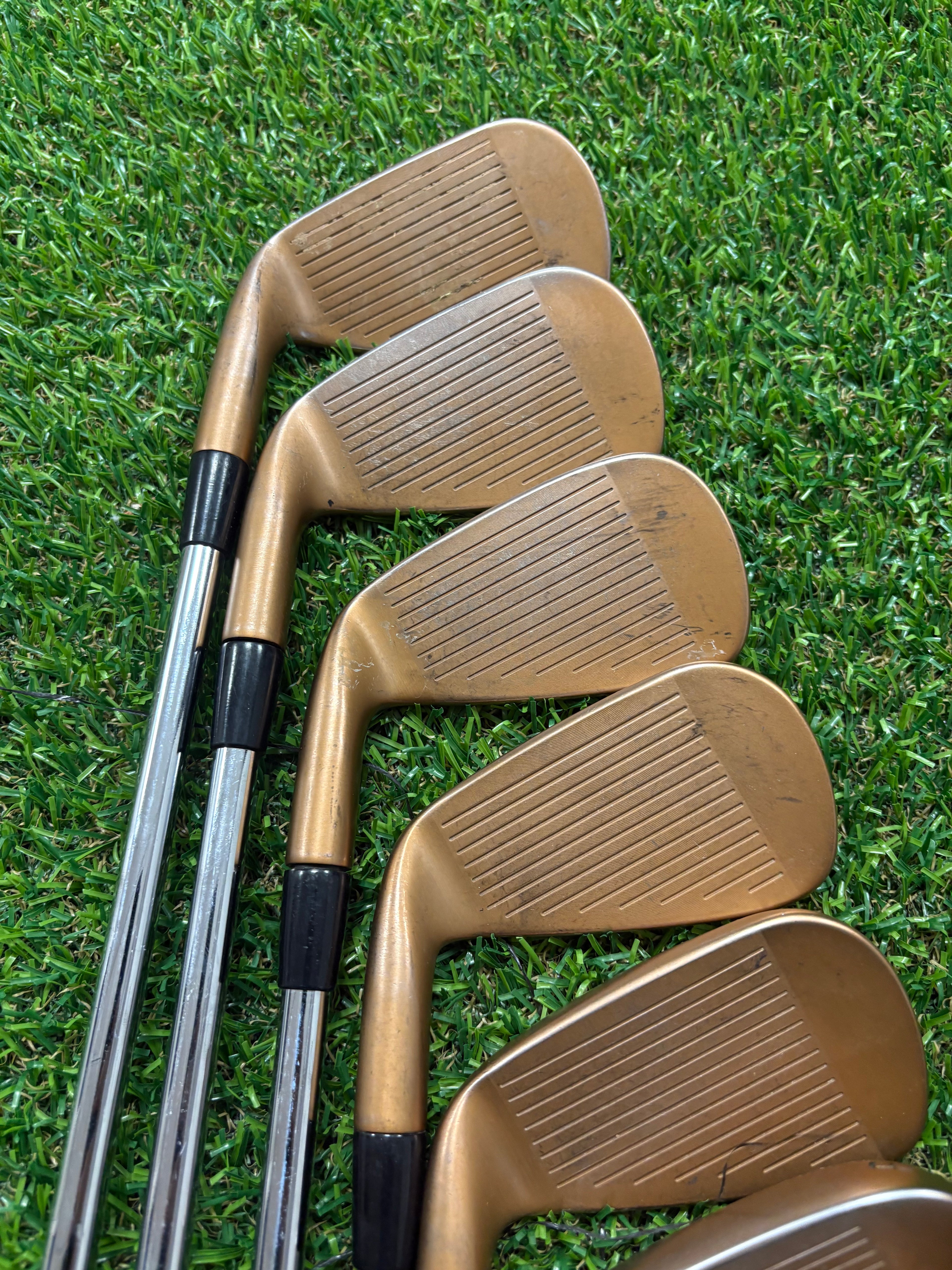 Golf Iron Set - Cobra King Forged Tec Copper 4-PW Regular Flex KBS S-Taper Lite