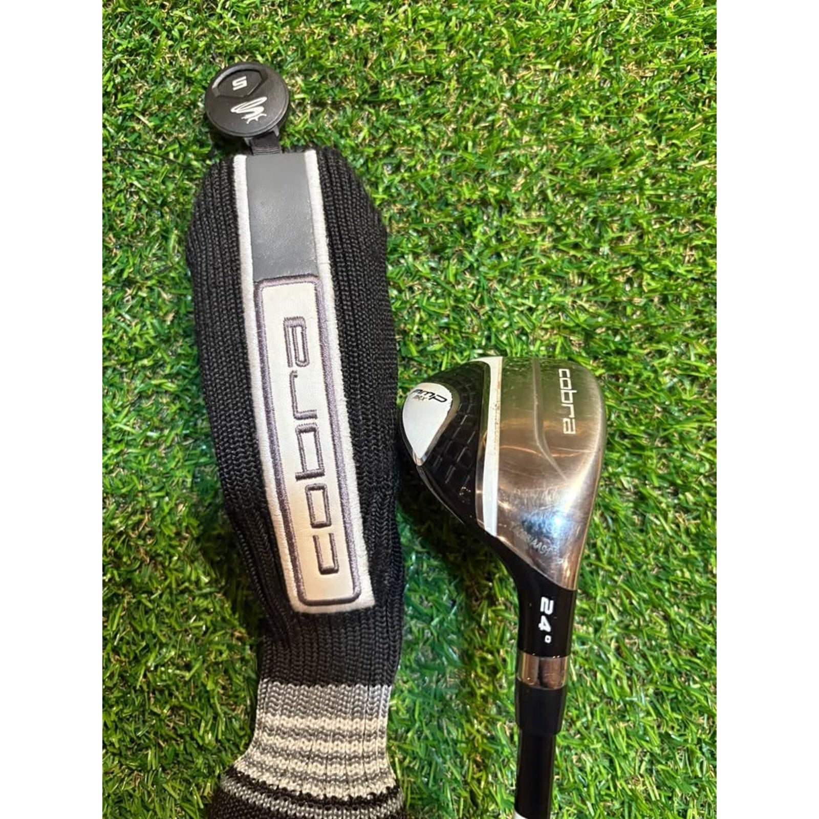 Golf Hybrid - Cobra AMP Max 5 Hybrid 24°Regular Flex 70g w HC