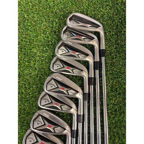 Callaway X Hot Pro 3-PW Stiff Flex Project X 95 Rifle Flighted (FULL SET)