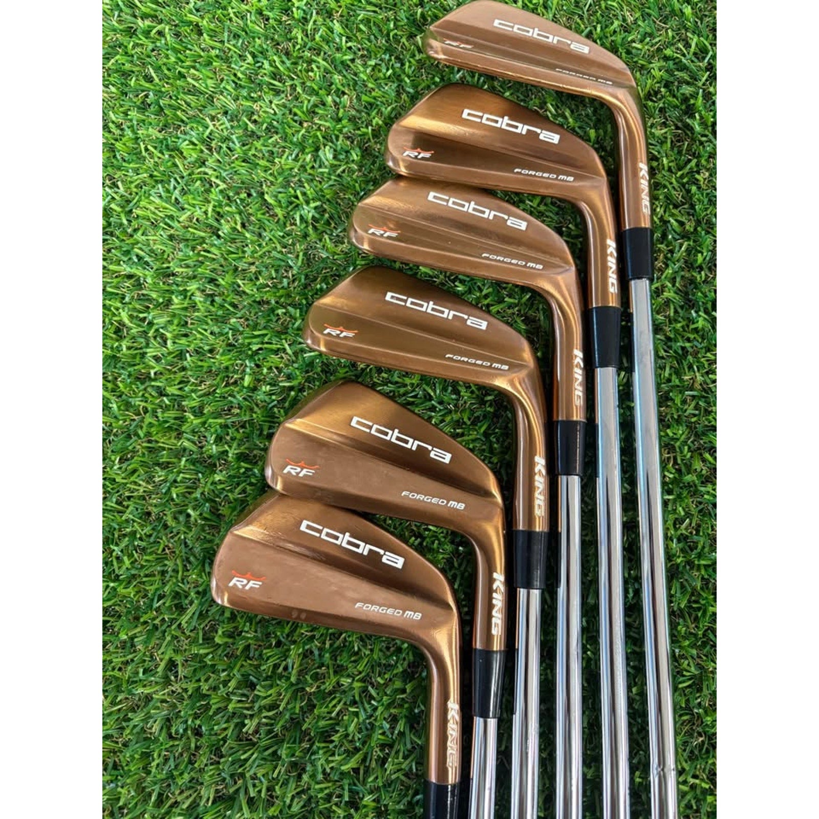 Cobra King RF Copper Forged 5-PW Stiff Flex Dynamic Gold EX Weight Lock S200 ($600)
