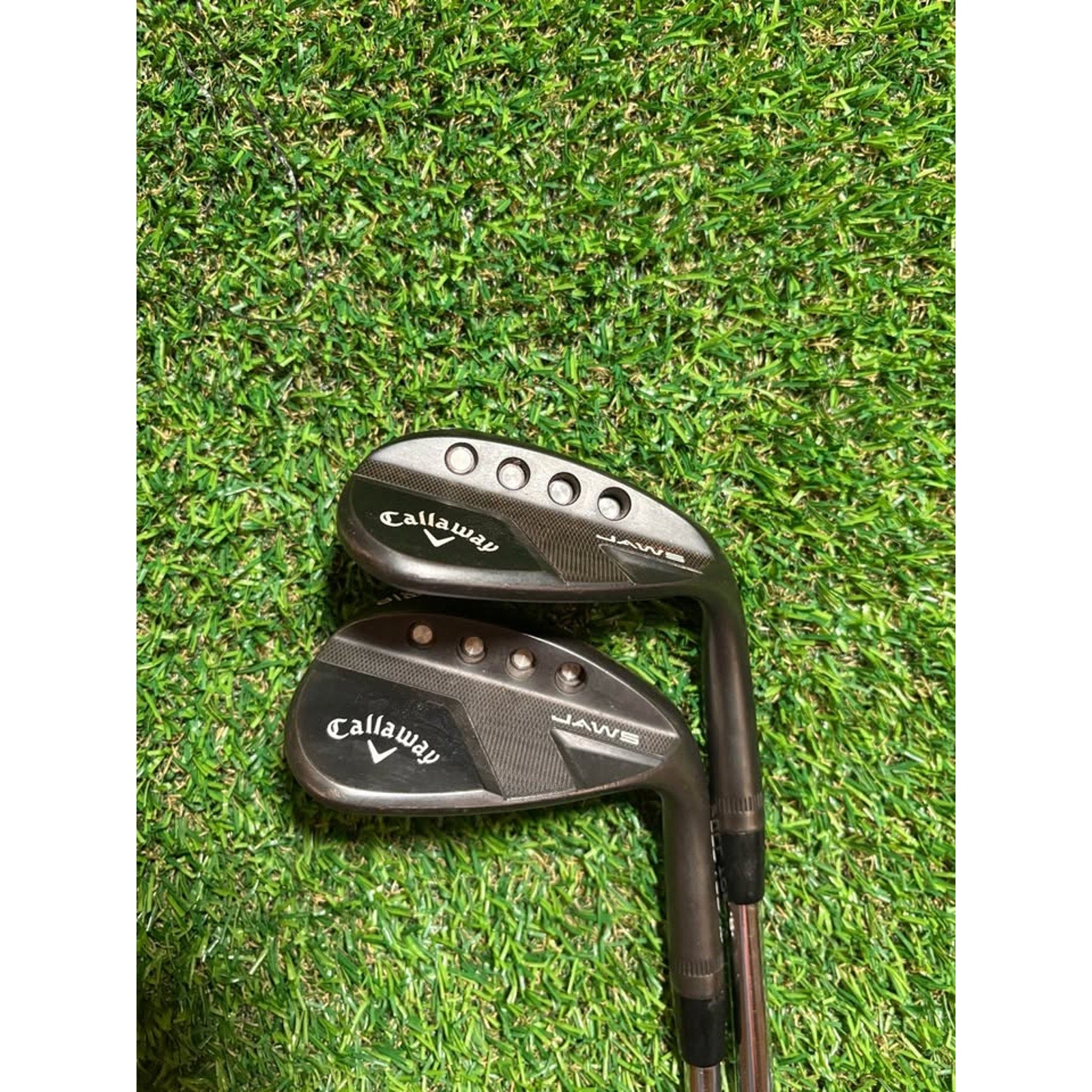 Wedge Set - Callaway Jaws Full Toe Black 58° & 64° DG Spinner 115 Wedge Flex