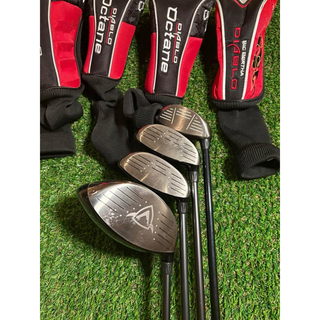 Driver/Wood Set - Left-Handed Callaway Diablo Octane Driver, 3 Wood, 5 Wood, 7 Wood Regular Flex