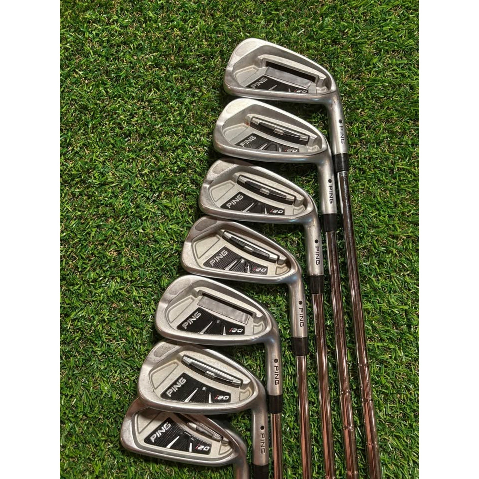 Golf Iron Set - Ping i20 4-PW Stiff Flex Black Dot CFS Steel