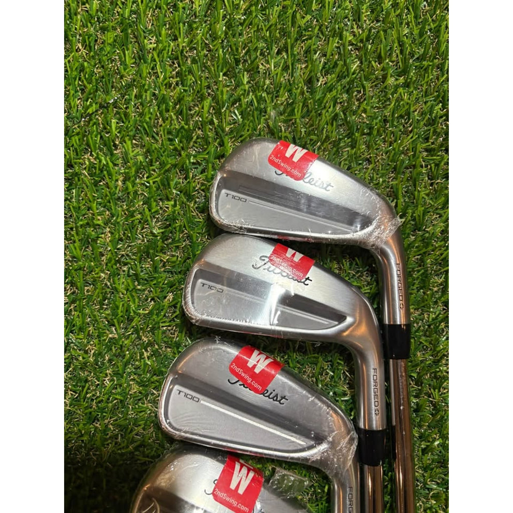 Golf Iron Set - NEW 2025 Titleist T100 4-PW Stiff Flex AMT White ($1200)