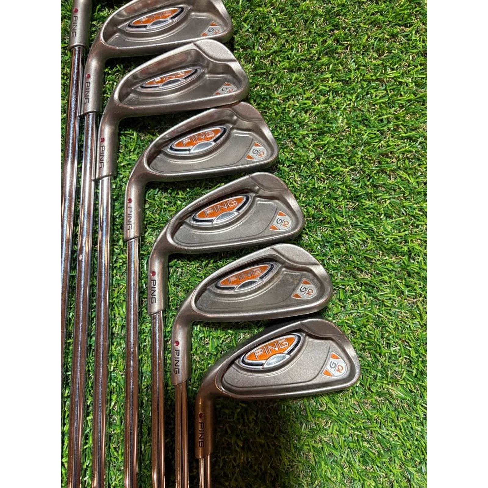 Iron Set - Left-Handed Ping G10 4–PW Stiff Flex AWT Steel Shafts