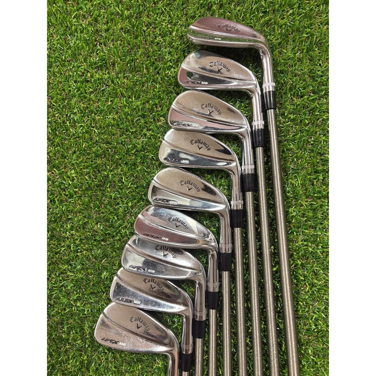 Golf Iron Set - Callaway Apex MB ‘18 3-AW Stiff Flex SteelFiber i100
