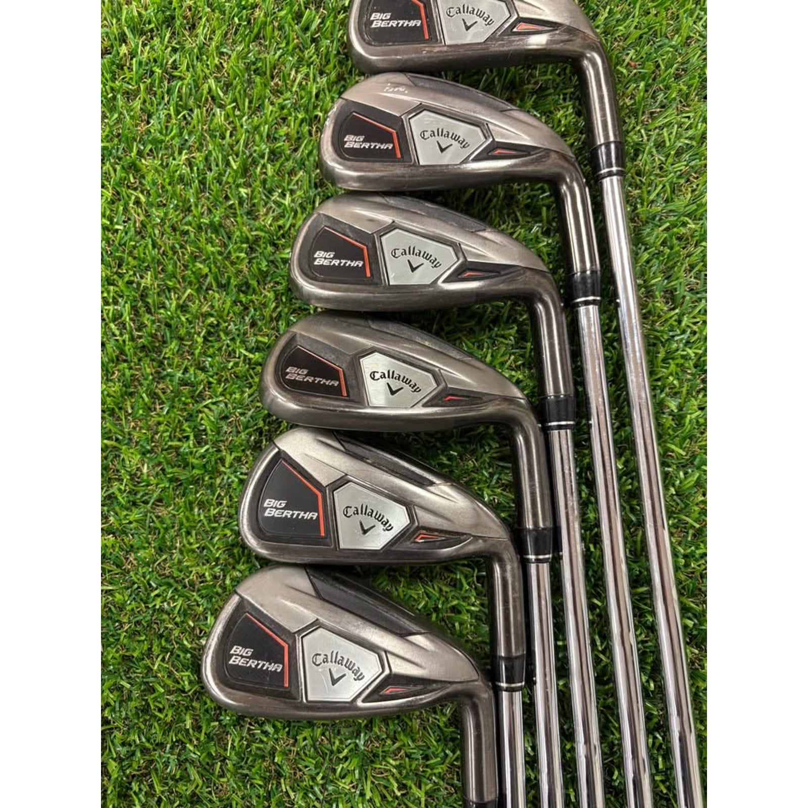 Golf Iron Set - 2019 Callaway Big Bertha Irons 6-AW Stiff Flex TT Speed Step 80g