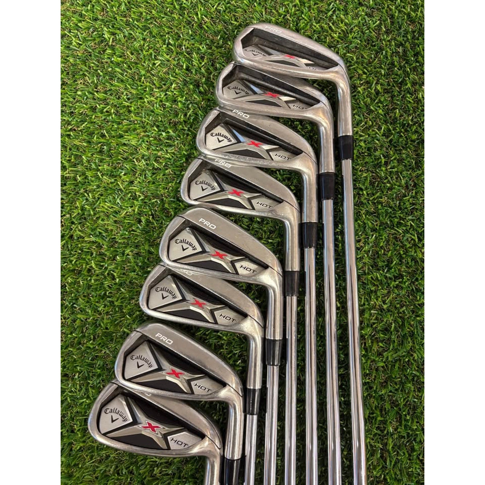 Callaway X Hot Pro 3-PW Stiff Flex Project X 95 Rifle Flighted (FULL SET)