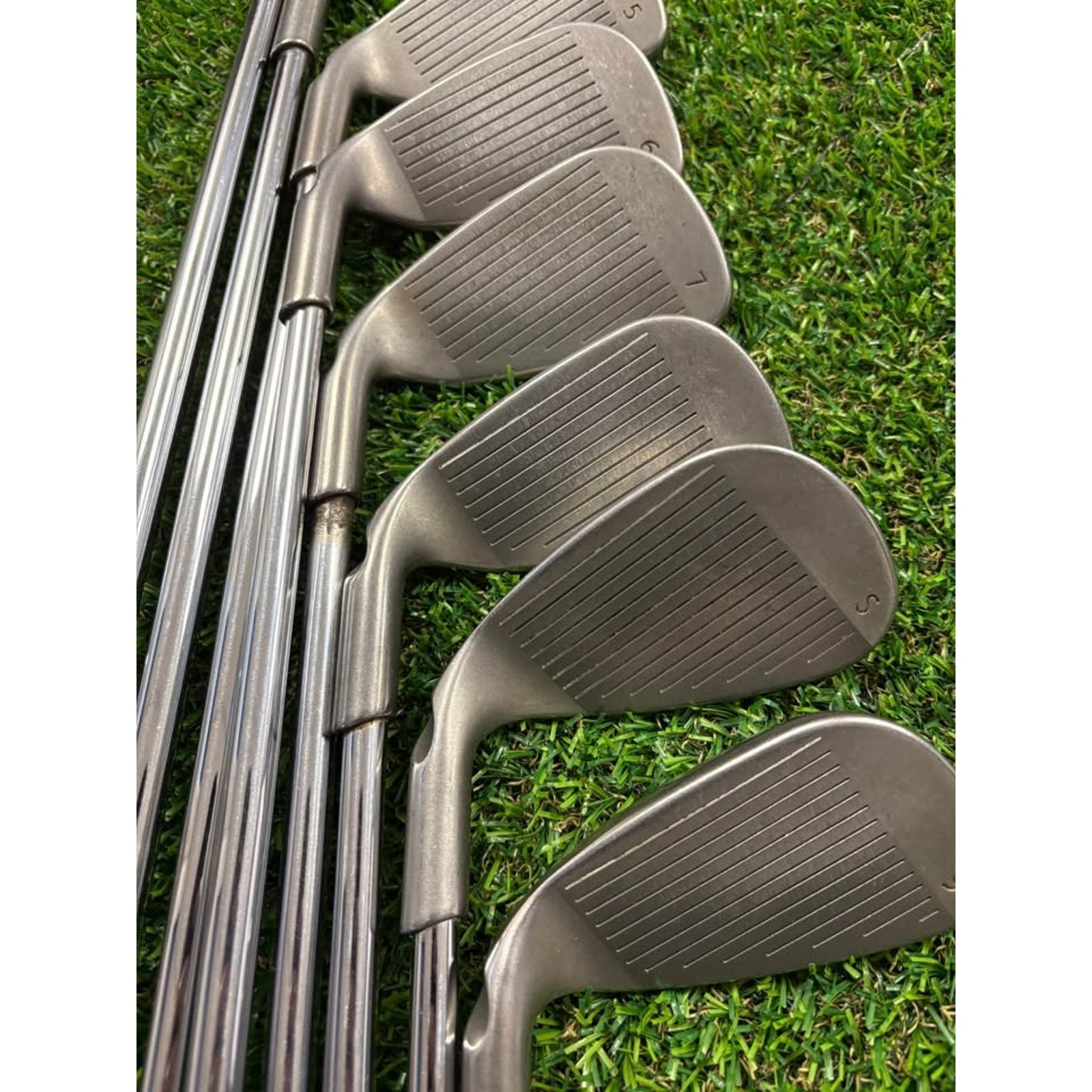 Ping G15 5-W, UW, SW Regular Flex AWT Steel Blue Dot