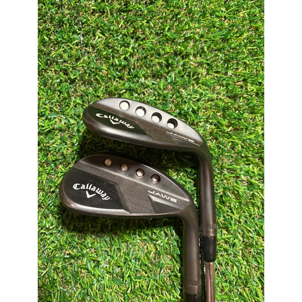 Wedge Set - Callaway Jaws Full Toe Black 58° & 64° DG Spinner 115 Wedge Flex