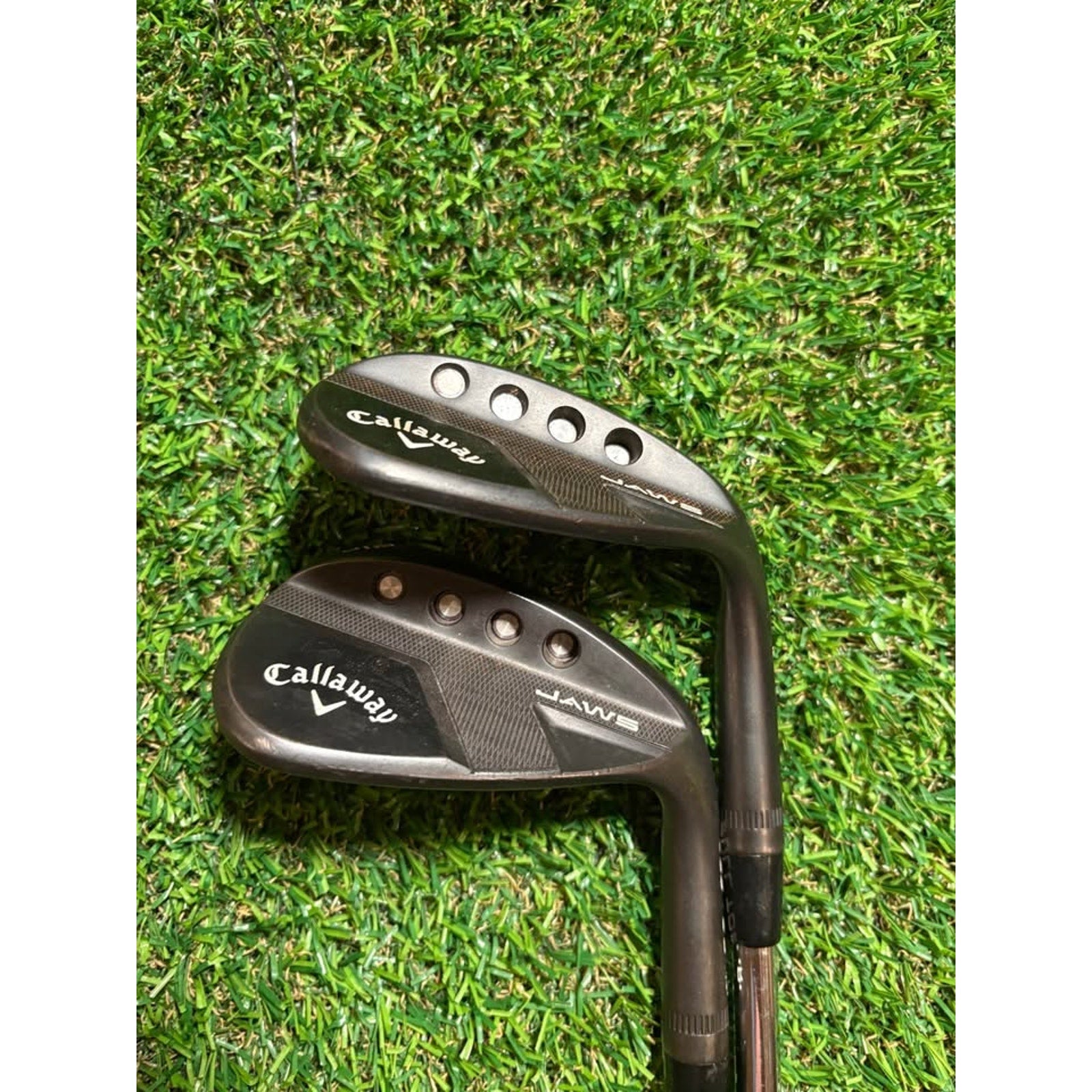 Wedge Set - Callaway Jaws Full Toe Black 58° & 64° DG Spinner 115 Wedge Flex