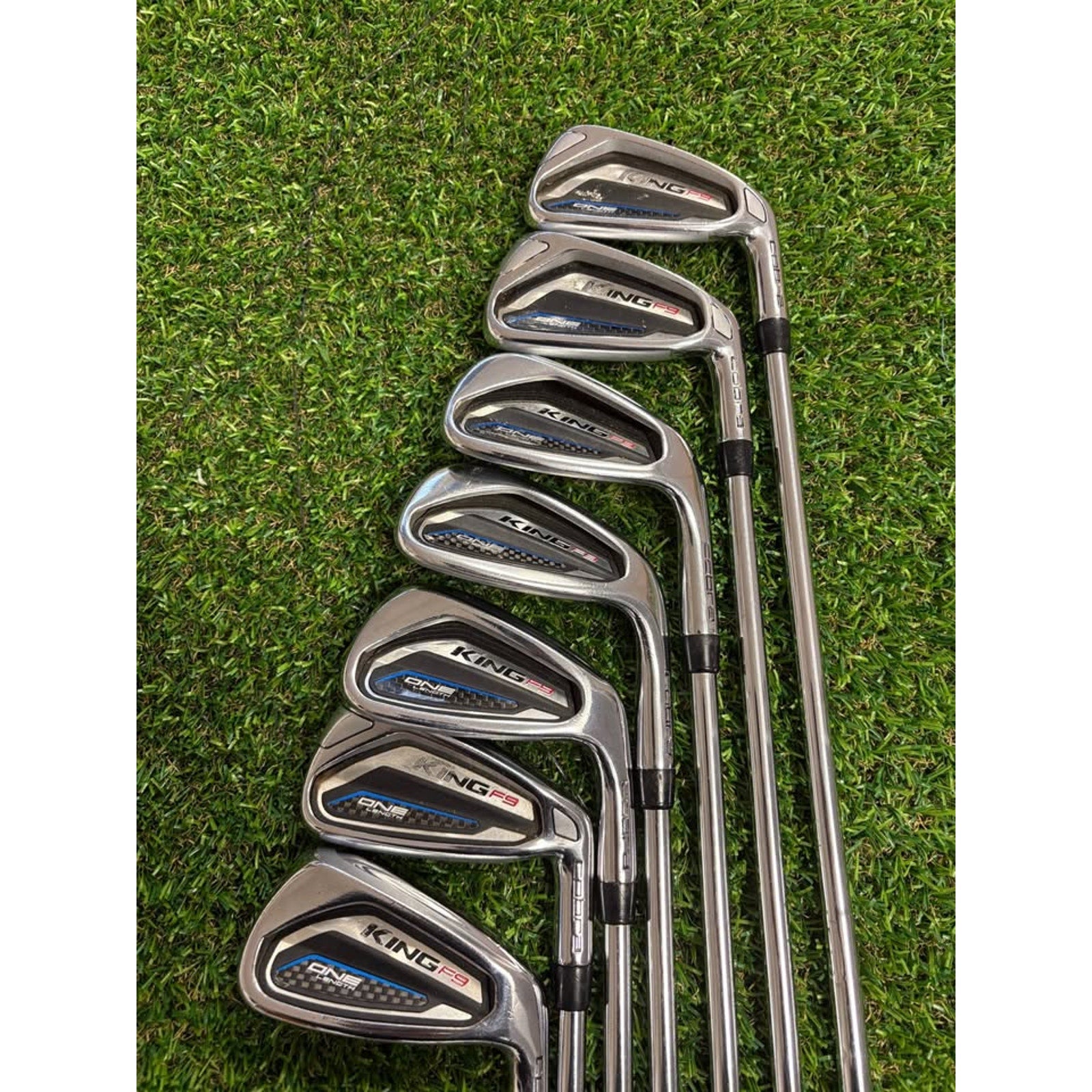 King Cobra F9 One Length 5-PW, GW Stiff Flex KBS Tour