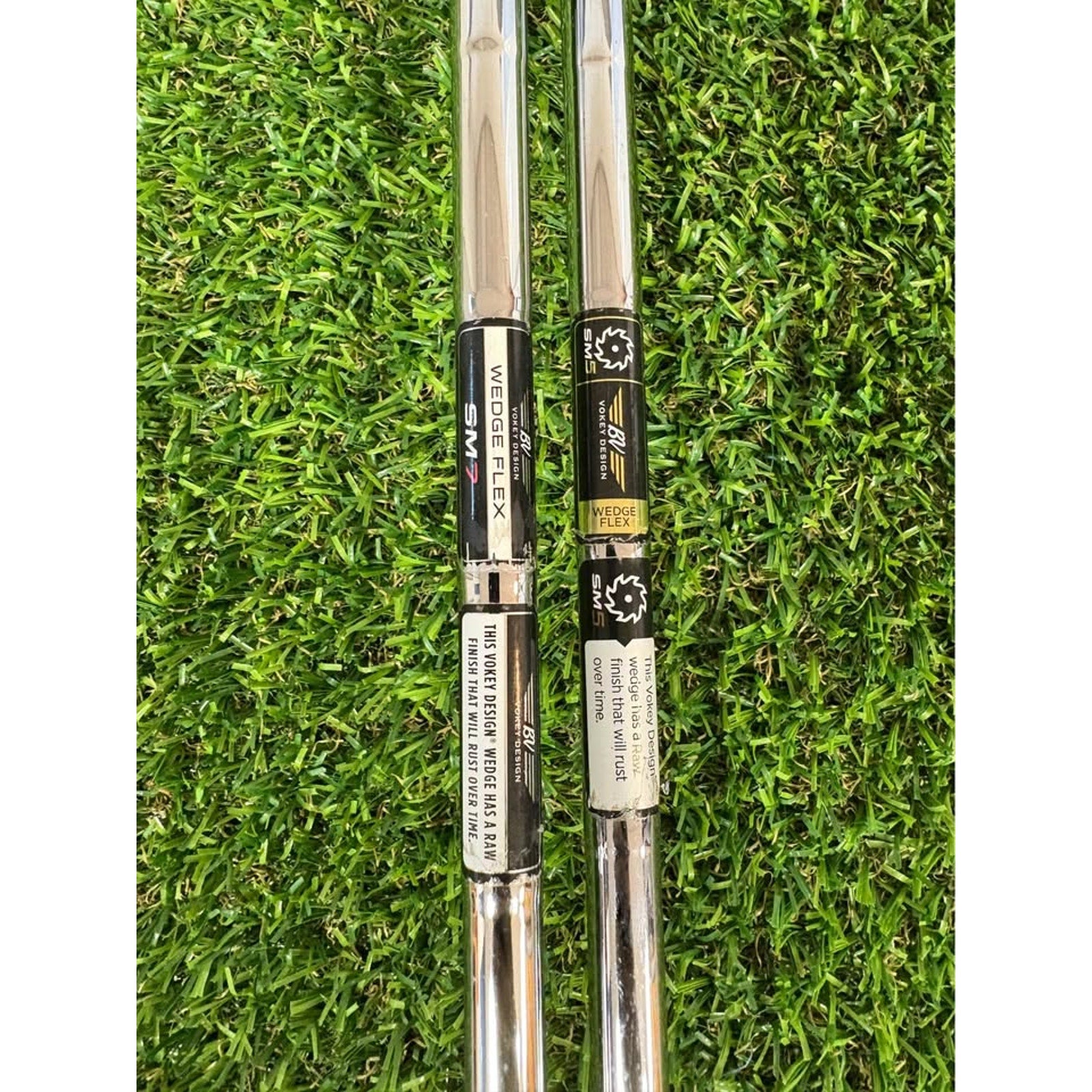 Wedge Set - Titleist SM7 Jet Black 52° & SM5 60° M Grind Wedge Flex