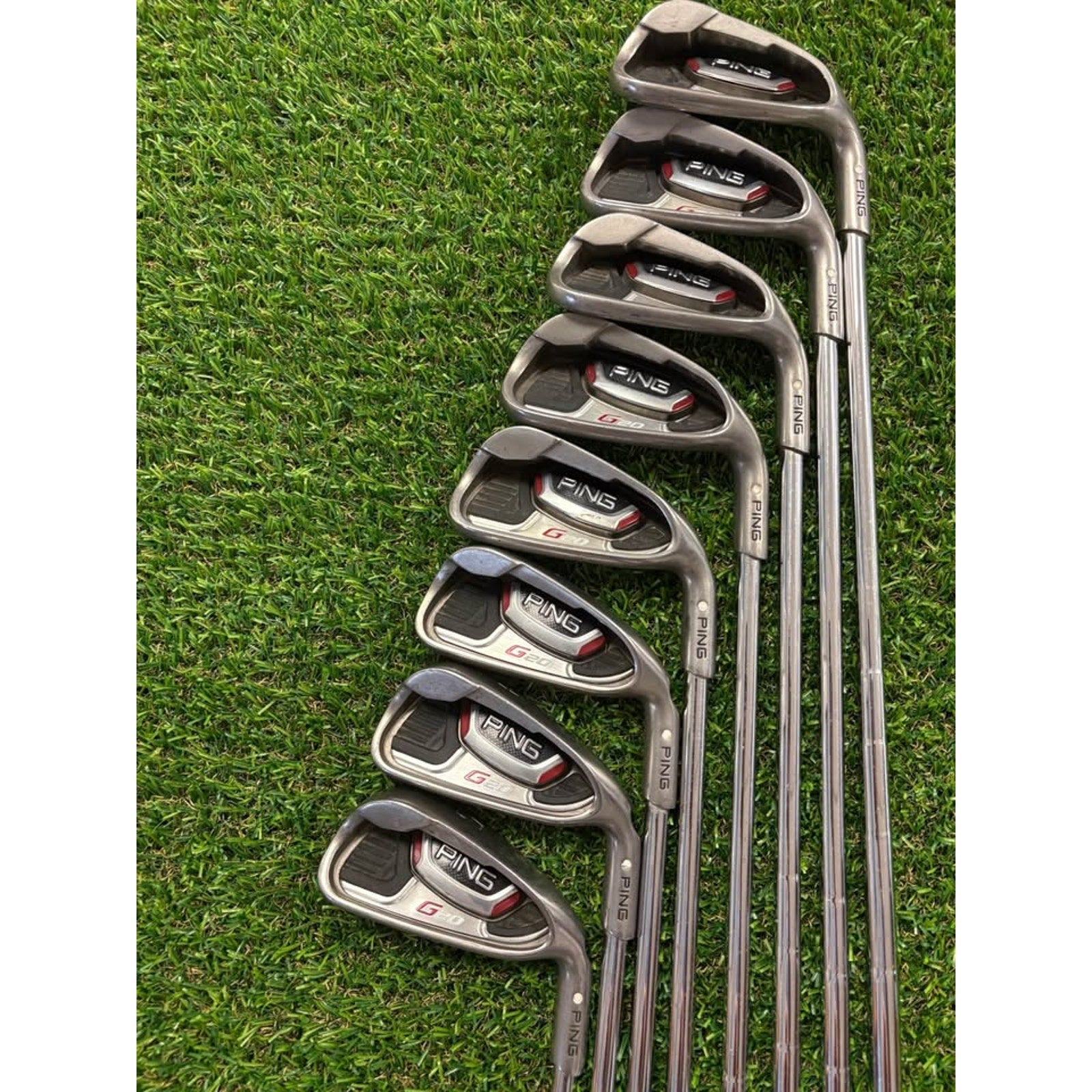 Ping G20 3-PW White Dot Regular Flex CFS Steel (FULL SET)