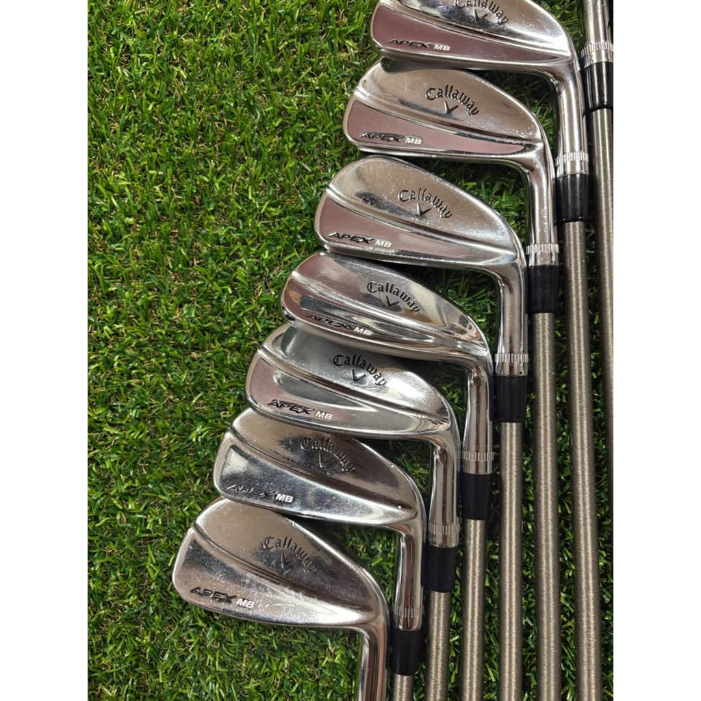 Golf Iron Set - Callaway Apex MB ‘18 3-AW Stiff Flex SteelFiber i100