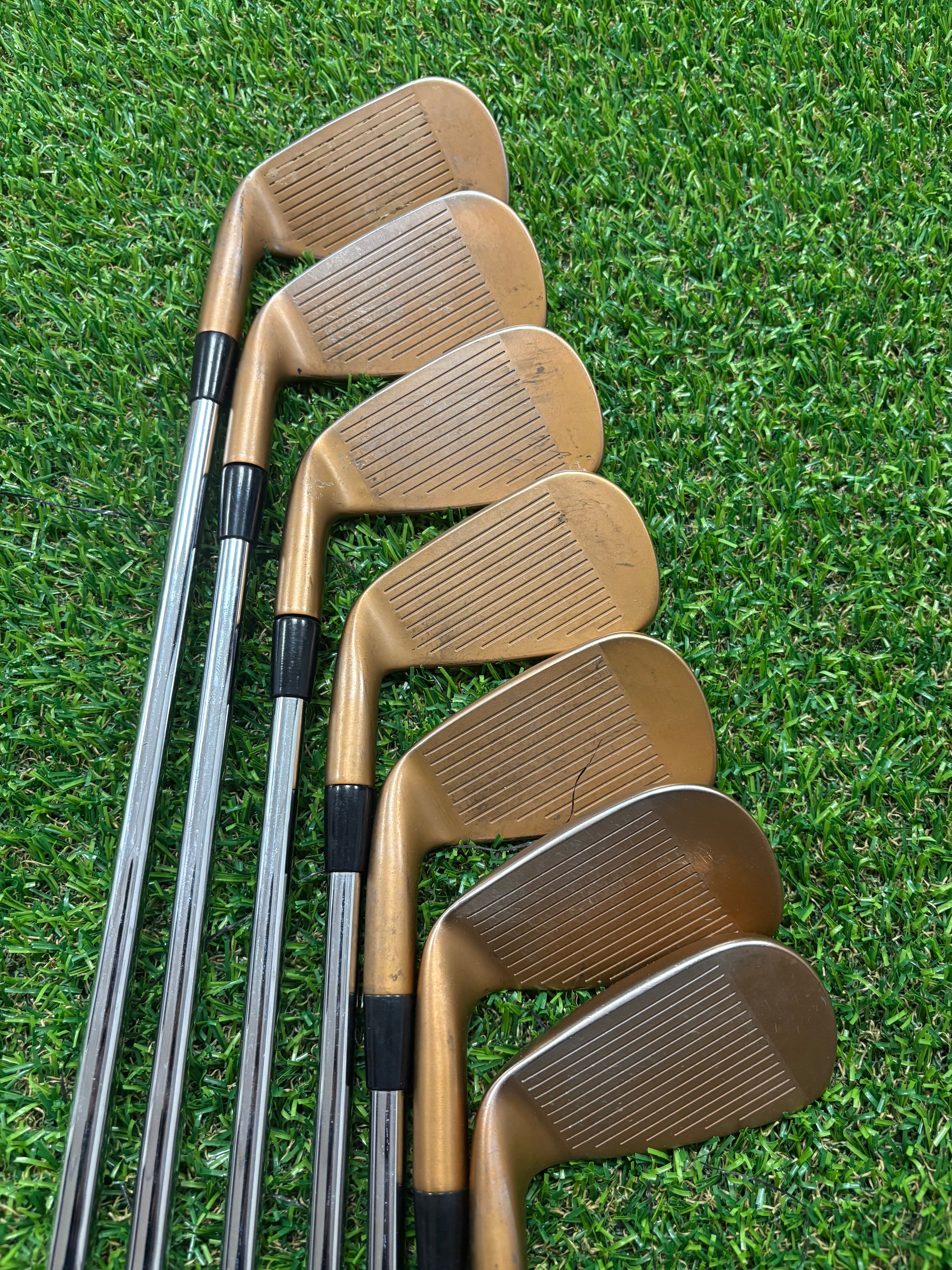 Golf Iron Set - Cobra King Forged Tec Copper 4-PW Regular Flex KBS S-Taper Lite