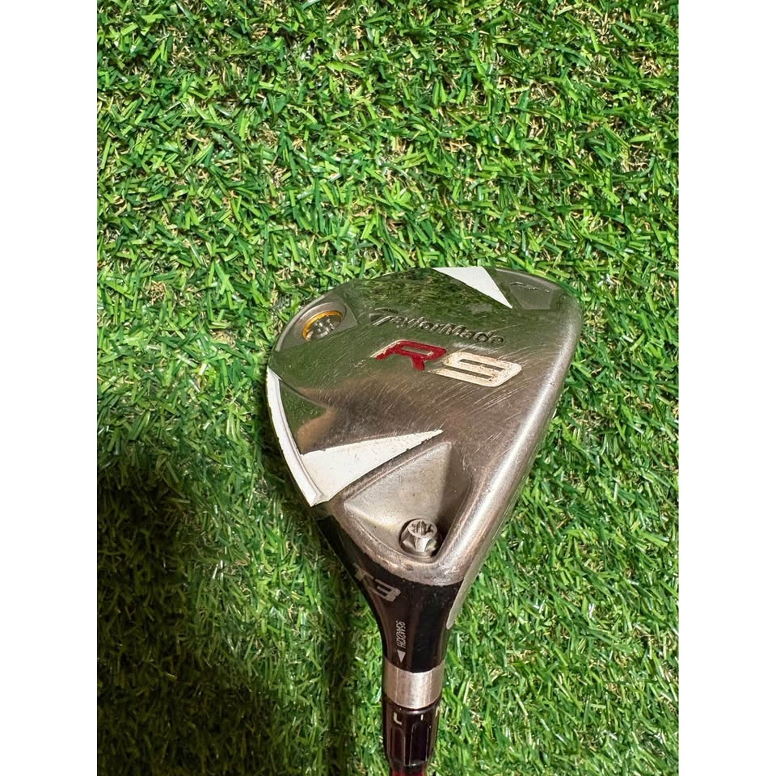 Golf Wood - TaylorMade R9 13 degree T3 3 Wood Stiff Flex  Fujikura Motore 85g
