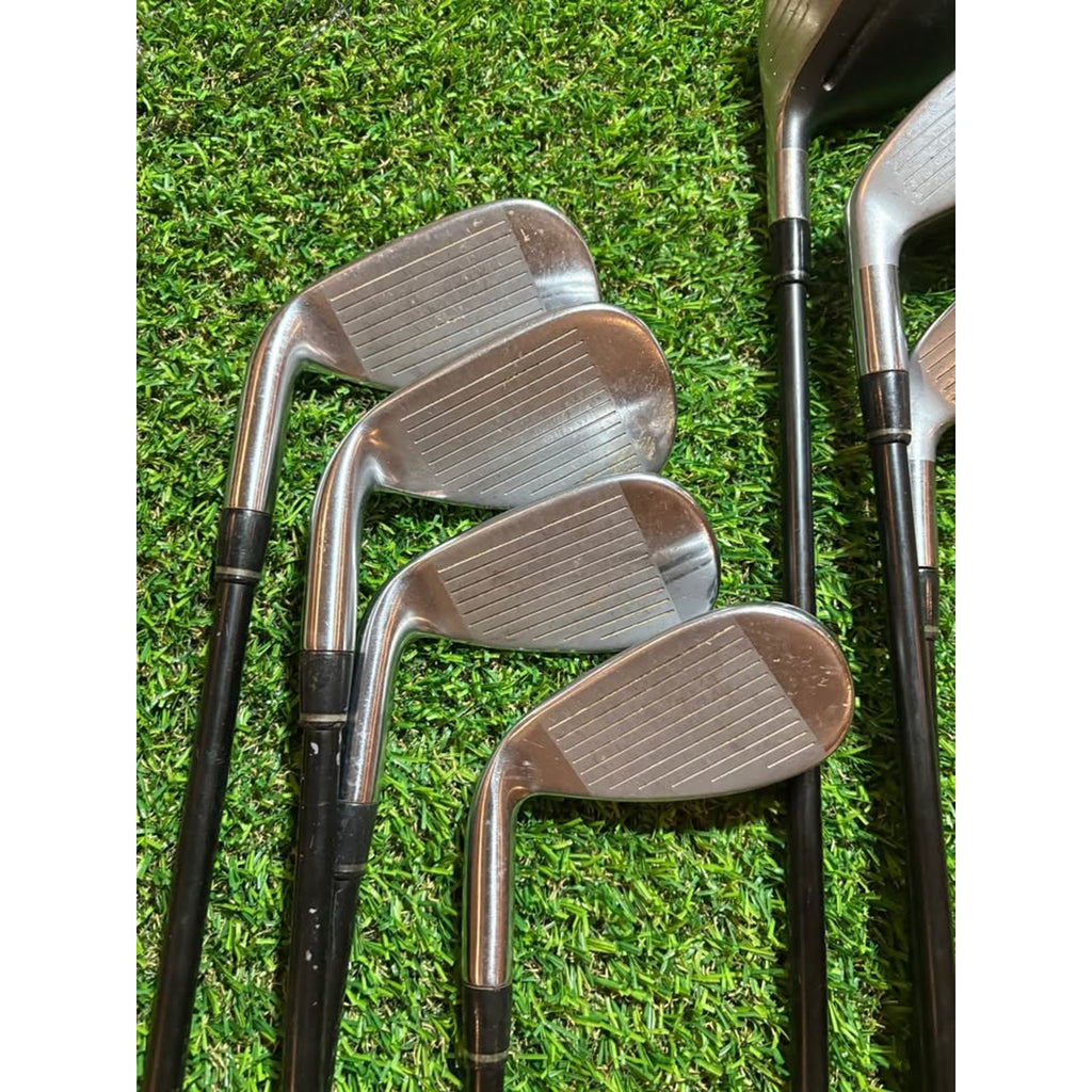 AAdams Idea 2014 Hybrid Iron Combo Set – 5 Wood, 4 & 5 Hybrids, 6, 8, 9, PW Senior Flex