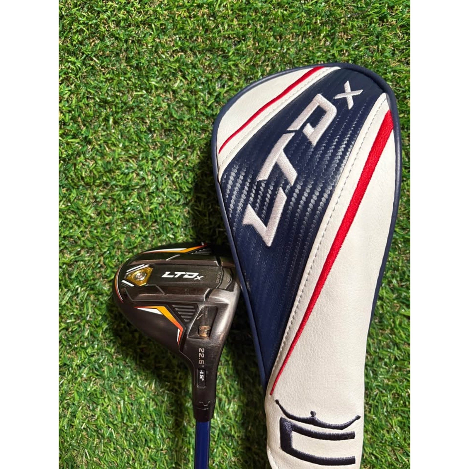 Golf Wood - Cobra LTDX 7 Wood 22.5 Stiff Flex Tour Ad YS-8.1+ w HC