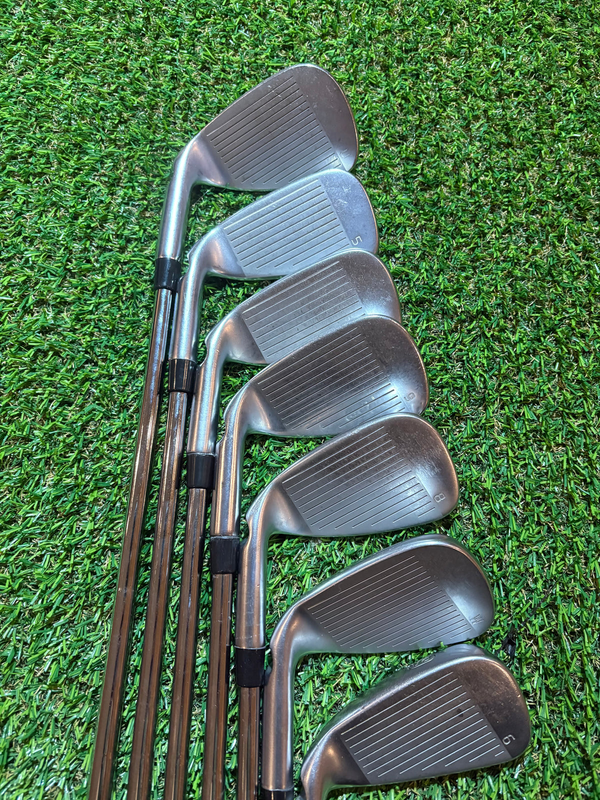 Golf Iron Set - PING G425 5-UW Stiff Flex Blue Dot KBS Tour 120g