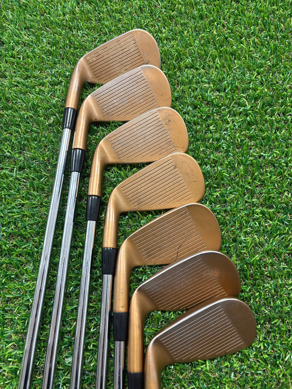 Golf Iron Set - Cobra King Forged Tec Copper 4-PW Regular Flex KBS S-Taper Lite