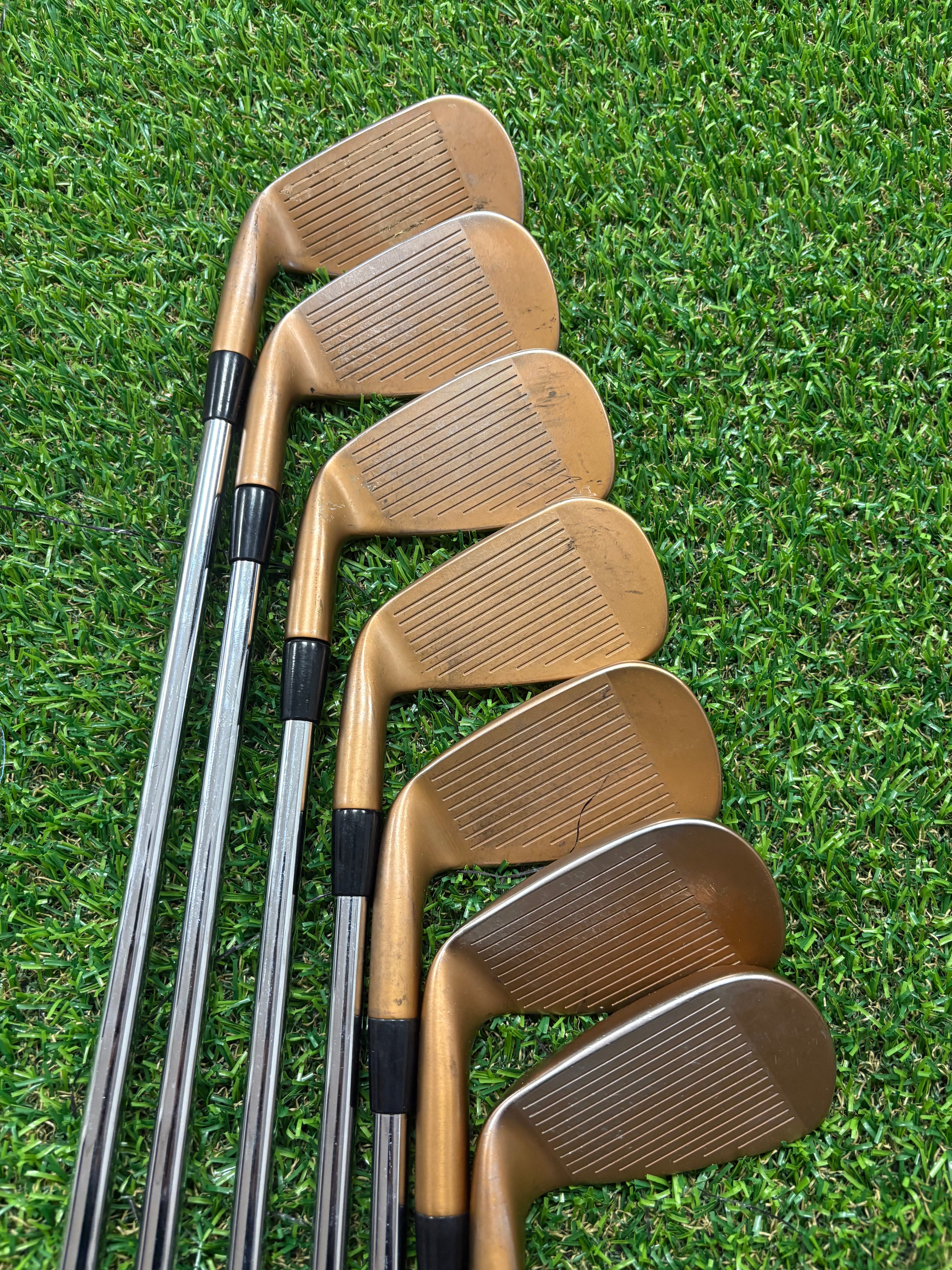 Golf Iron Set - Cobra King Forged Tec Copper 4-PW Regular Flex KBS S-Taper Lite