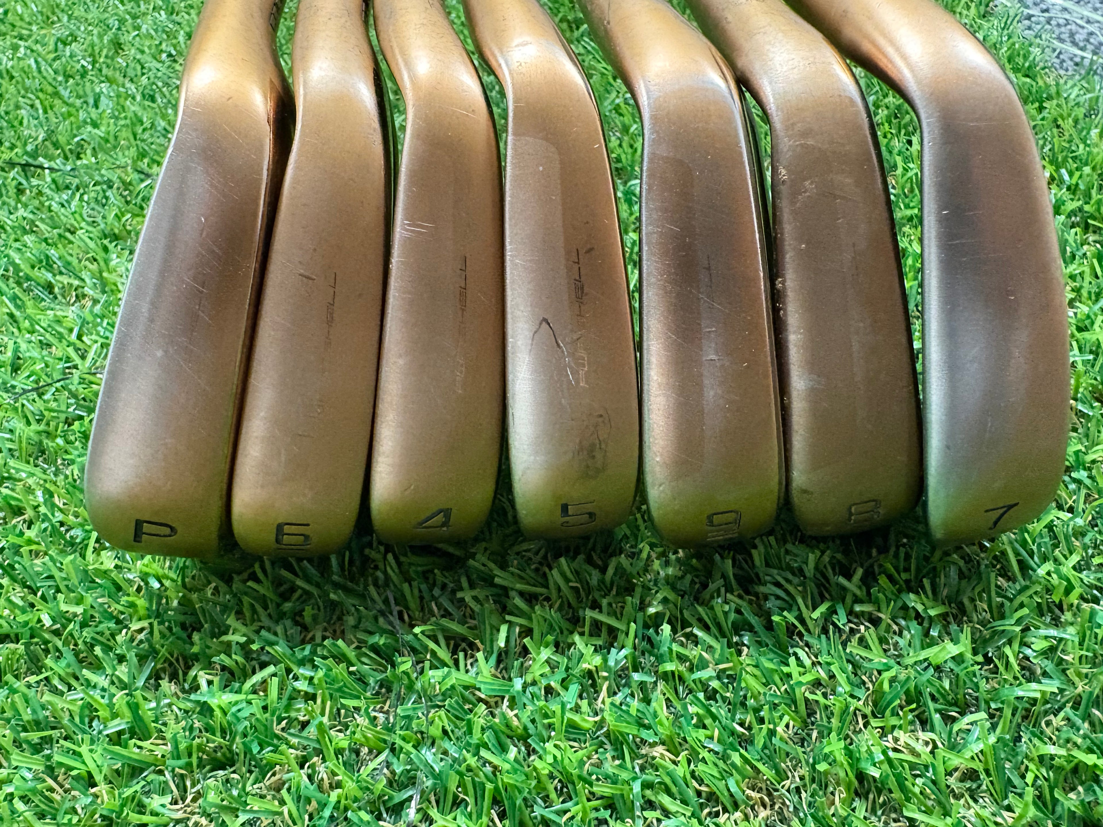 Golf Iron Set - Cobra King Forged Tec Copper 4-PW Regular Flex KBS S-Taper Lite