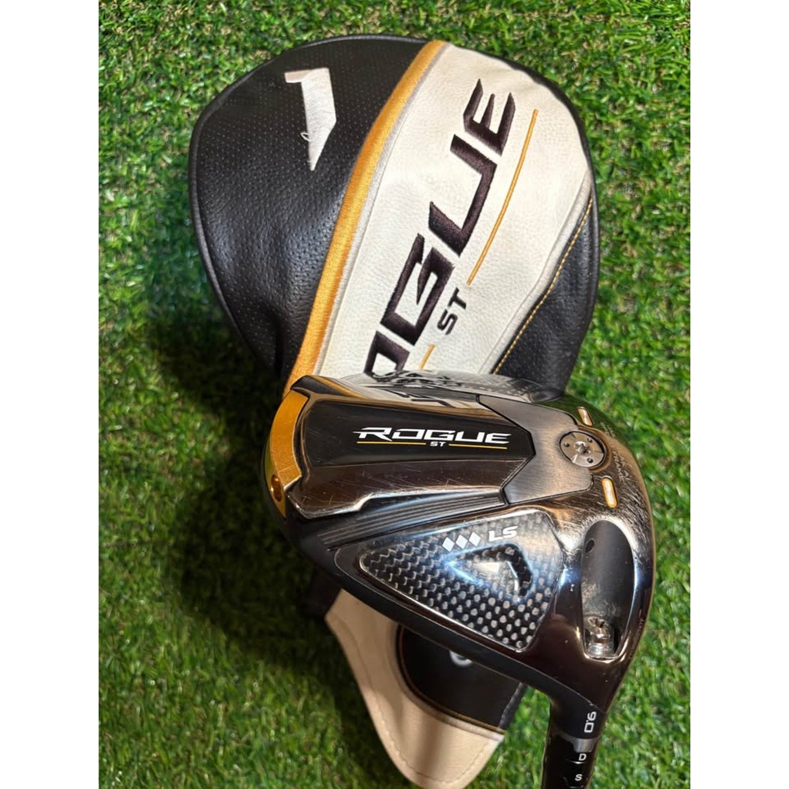 Golf Driver - Callaway Rogue ST Triple Diamond LS 9.0° Stiff Flex KBS TD 40g w HC