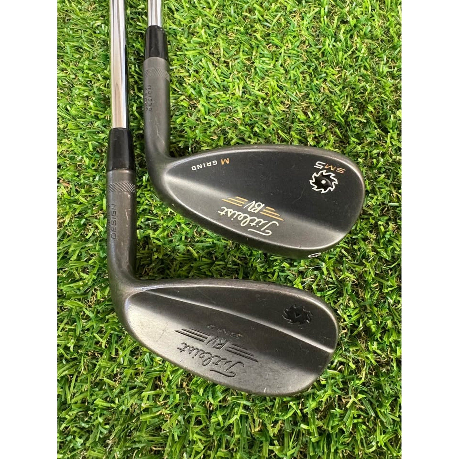 Wedge Set - Titleist SM7 Jet Black 52° & SM5 60° M Grind Wedge Flex
