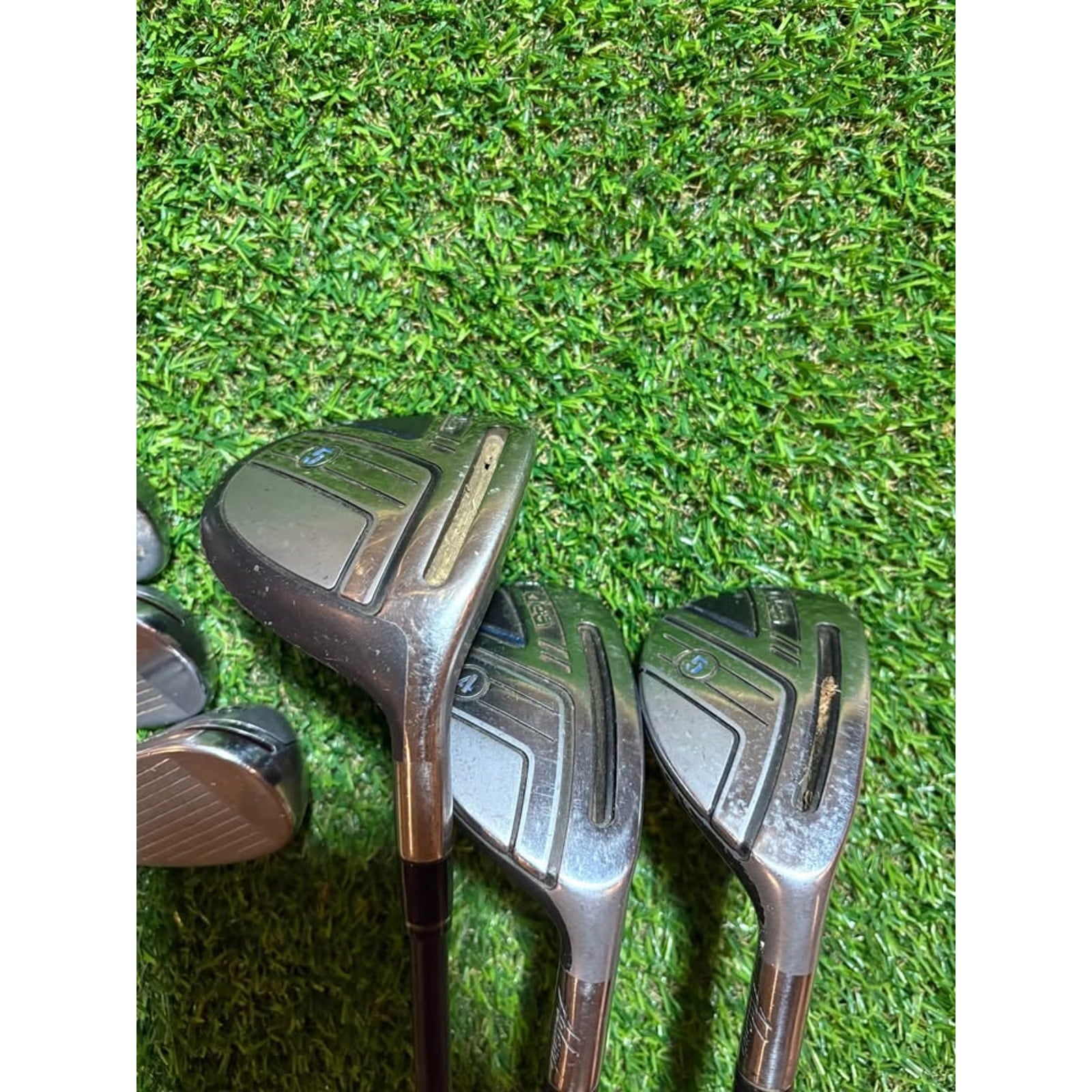 AAdams Idea 2014 Hybrid Iron Combo Set – 5 Wood, 4 & 5 Hybrids, 6, 8, 9, PW Senior Flex