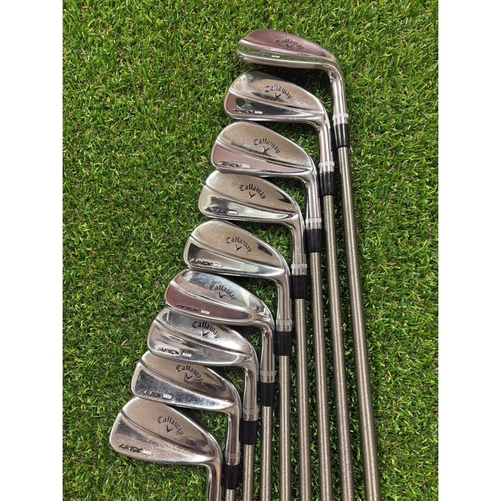 Golf Iron Set - Callaway Apex MB ‘18 3-AW Stiff Flex SteelFiber i100