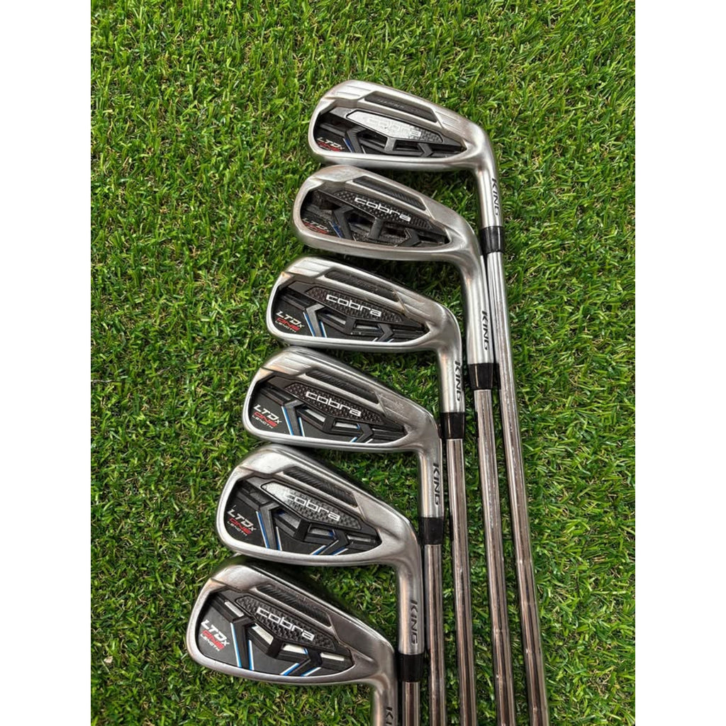 Golf Iron Set -  Cobra LTDx One Length 5-PW Stiff KBS Shafts