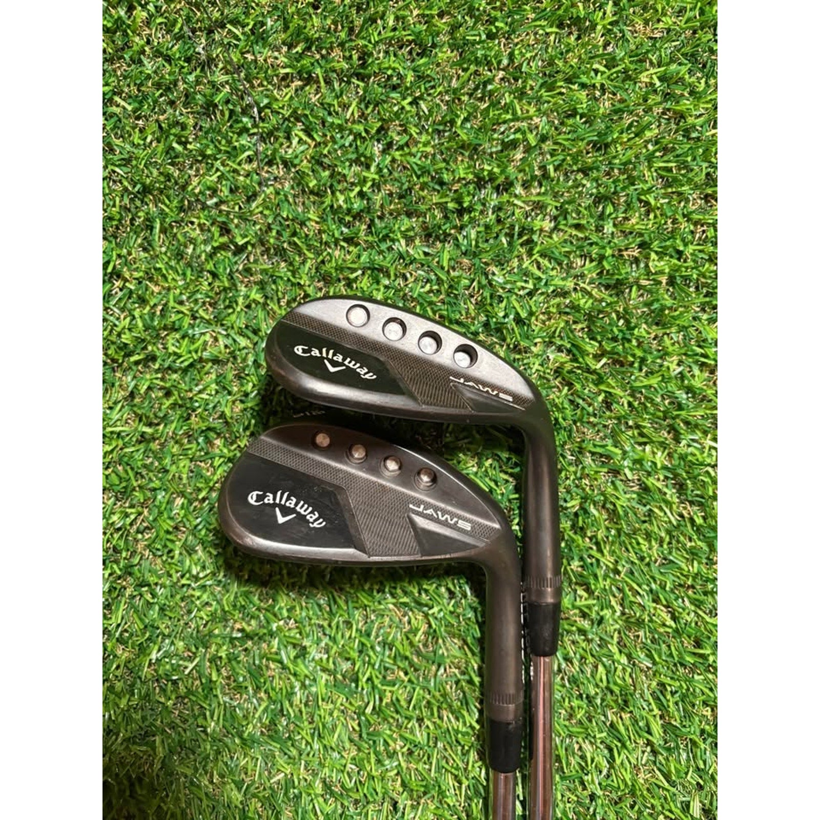 Wedge Set - Callaway Jaws Full Toe Black 58° & 64° DG Spinner 115 Wedge Flex