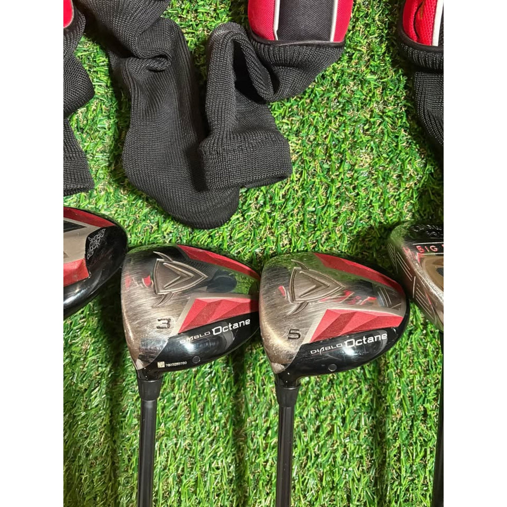 Driver/Wood Set - Left-Handed Callaway Diablo Octane Driver, 3 Wood, 5 Wood, 7 Wood Regular Flex