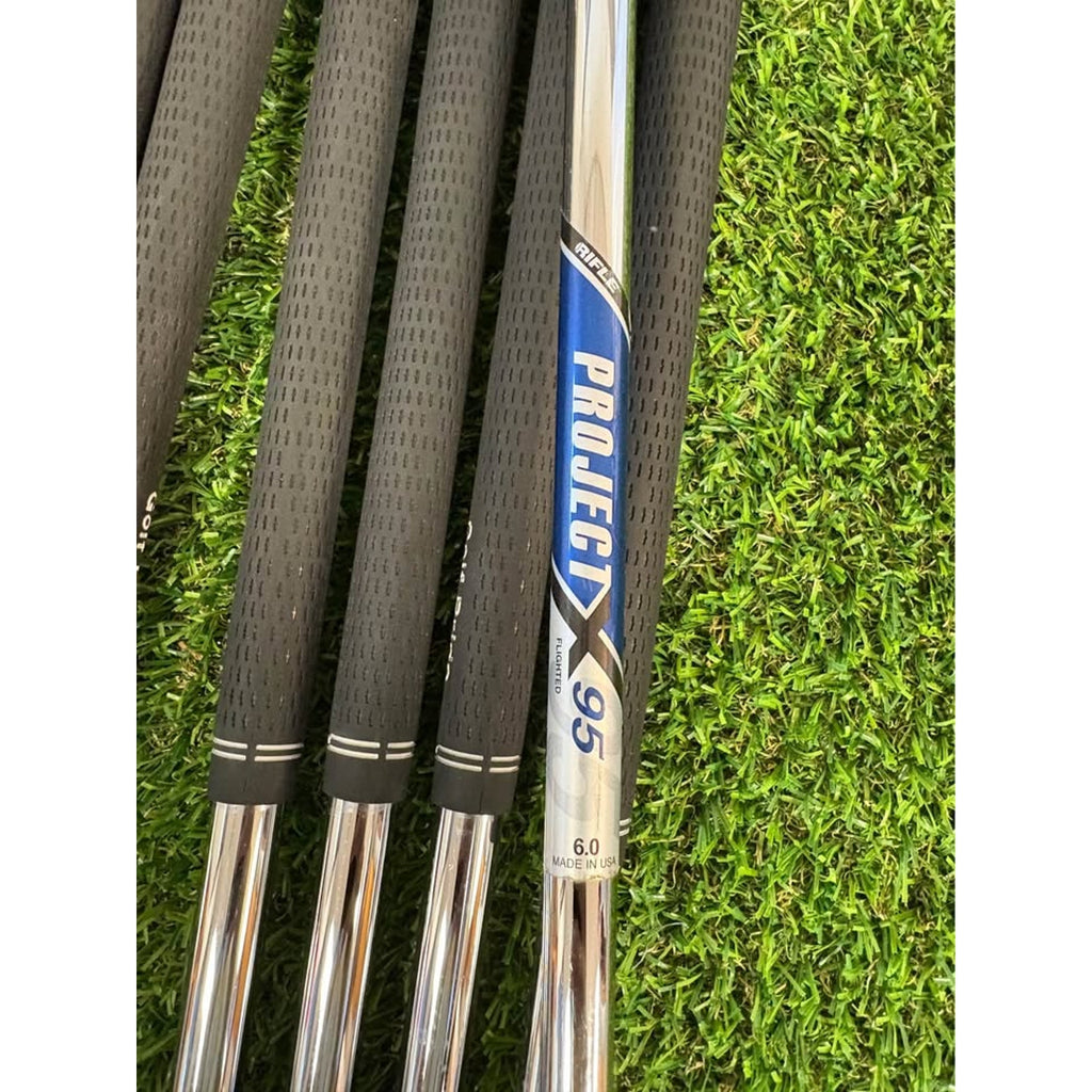 Callaway X Hot Pro 3-PW Stiff Flex Project X 95 Rifle Flighted (FULL SET)