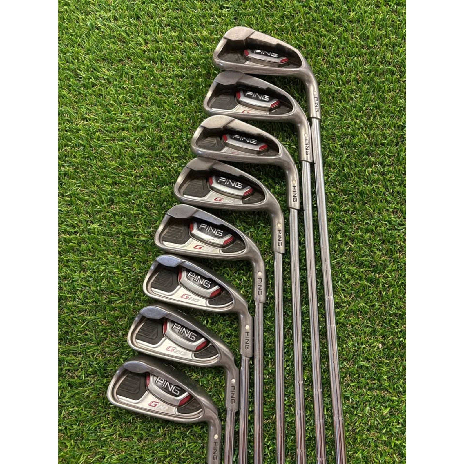 Ping G20 3-PW White Dot Regular Flex CFS Steel (FULL SET)