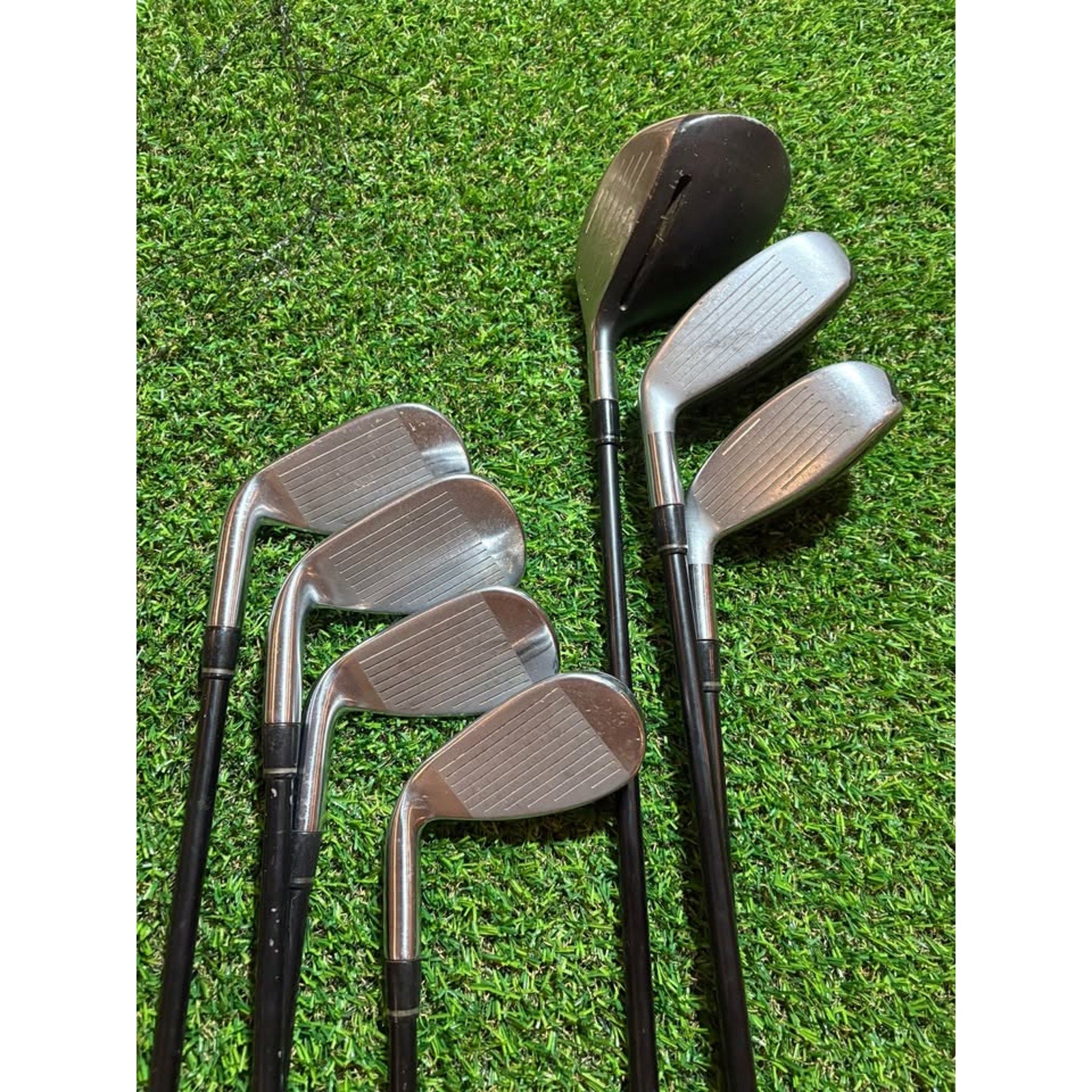 AAdams Idea 2014 Hybrid Iron Combo Set – 5 Wood, 4 & 5 Hybrids, 6, 8, 9, PW Senior Flex